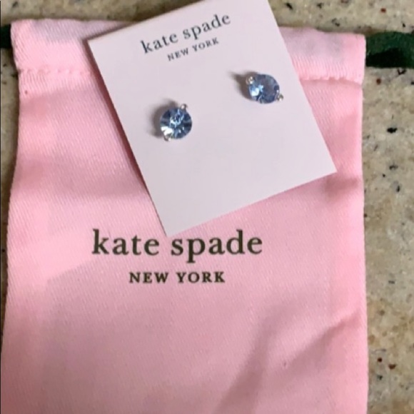 🆕Kate Spade Light Sapphire Duo Prong Studs - Picture 4 of 4